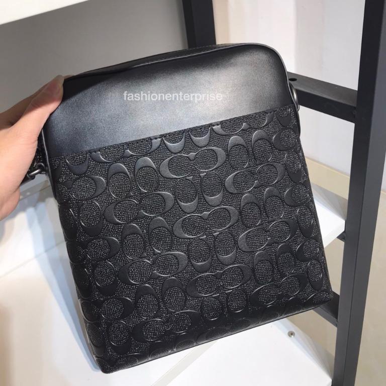 Coach Houston Flight Bag In Signature Leather Men s Fashion Bags