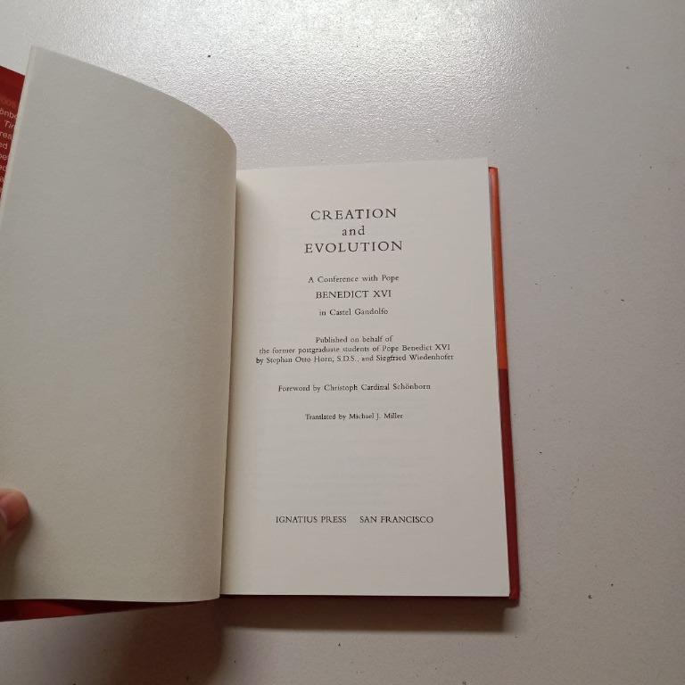 Creation and Evolution (Ignatius Press) (Category: Storybooks) located in Mandaluyong City. Submitted by settereels (Listing ID 1145279848, Image 3). Description: Title: Creation and Evolution Translated by: Michael J. Miller Hardbound Meet up: Around Mandaluyong Payment done through GCASH. Delivery through J&T..