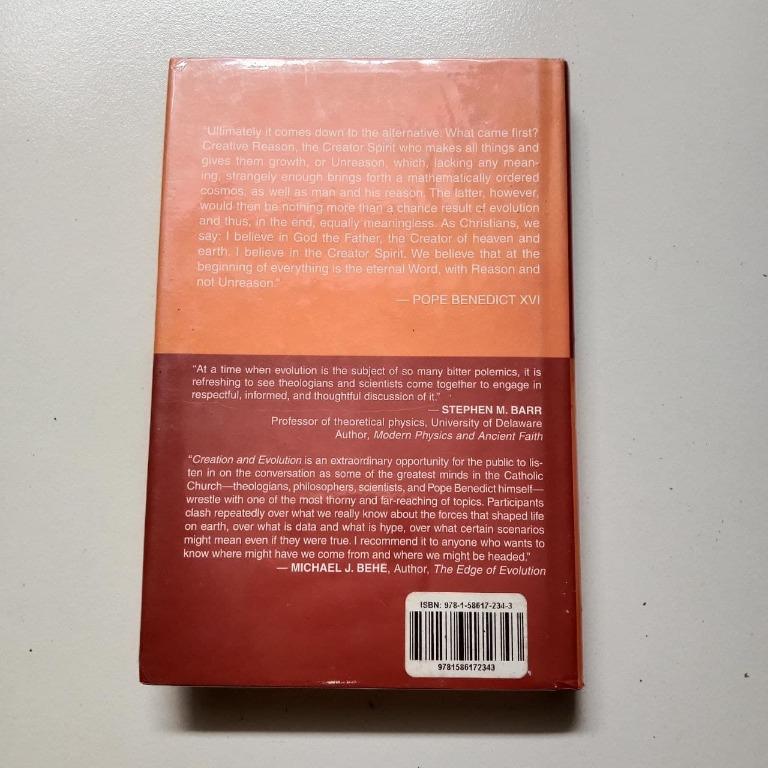 Creation and Evolution (Ignatius Press) (Category: Storybooks) located in Mandaluyong City. Submitted by settereels (Listing ID 1145279848, Image 2). Description: Title: Creation and Evolution Translated by: Michael J. Miller Hardbound Meet up: Around Mandaluyong Payment done through GCASH. Delivery through J&T..