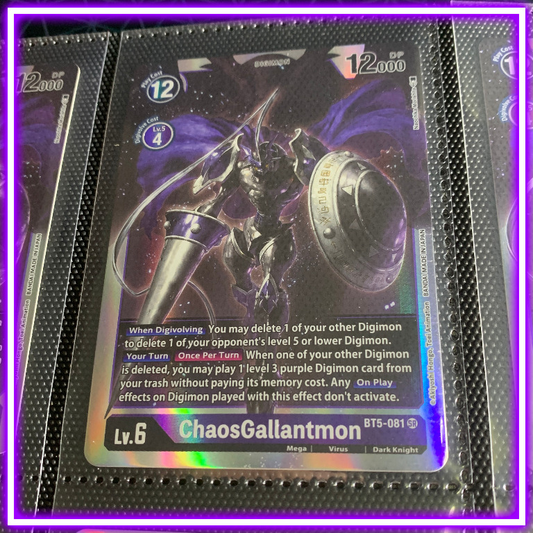 Digimon English TCG ChaosGallantmon BT5081 SR Super Rare Card