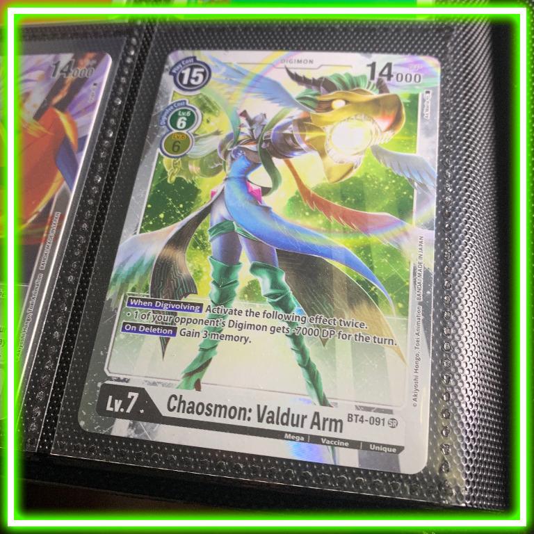 Digimon English TCG Chaosmon Valdur Arm BT4091 SR Super Rare Card