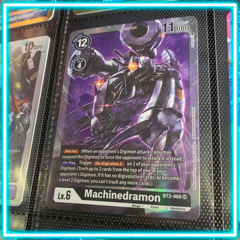 Digimon English TCG Machinedramon BT2066 SR Super Rare Card, Hobbies