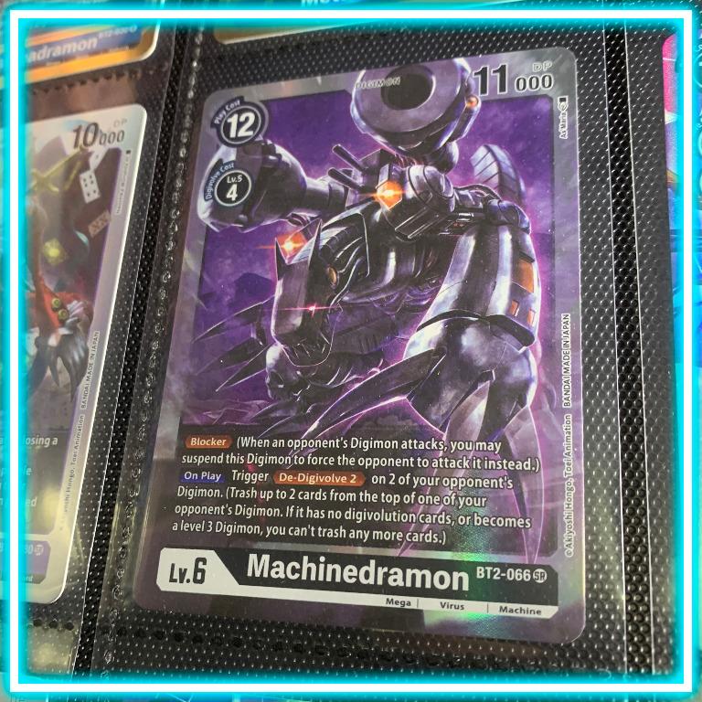 Digimon English TCG - Machinedramon BT2-066 SR Super Rare Card, Hobbies &  Toys, Toys & Games on Carousell