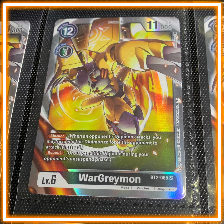 Digimon English TCG WarGreymon BT2065 SR Super Rare Card, Hobbies