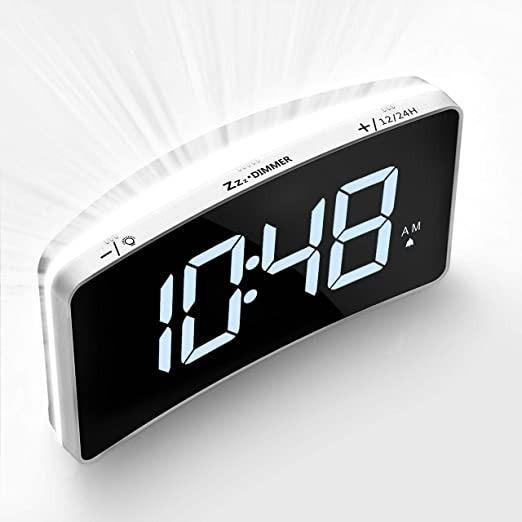 Electronic Alarm Clock HM430A 6 Level Brightness and Adjustable Volume