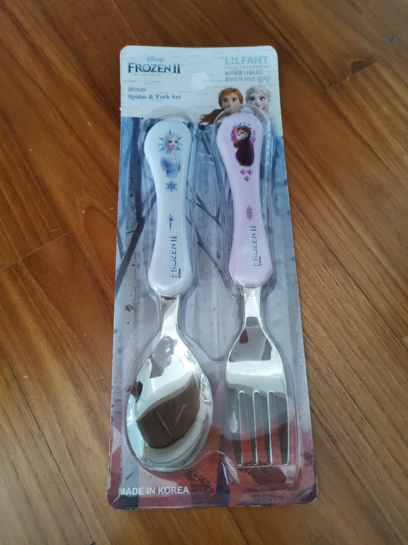 Frozen II Spoon & Fork Set, Babies & Kids, Nursing & Feeding, Weaning