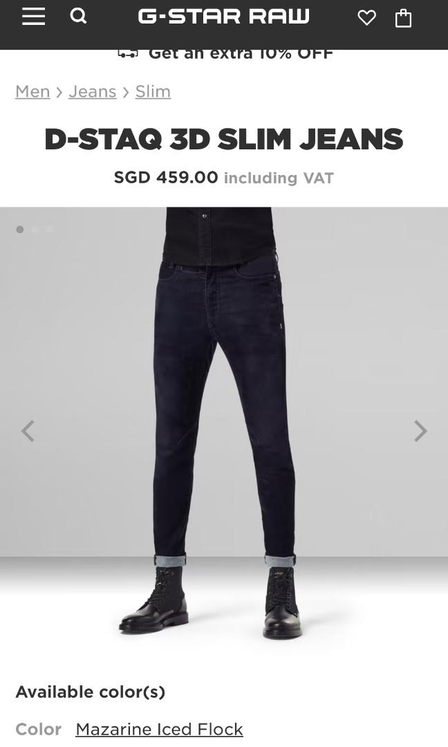 G STAR D STAQ 3D SLIM JEANS Men s Fashion Bottoms Jeans on