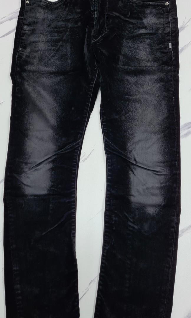 G-STAR D-STAQ 3D SLIM VELVET BLACK, Men 