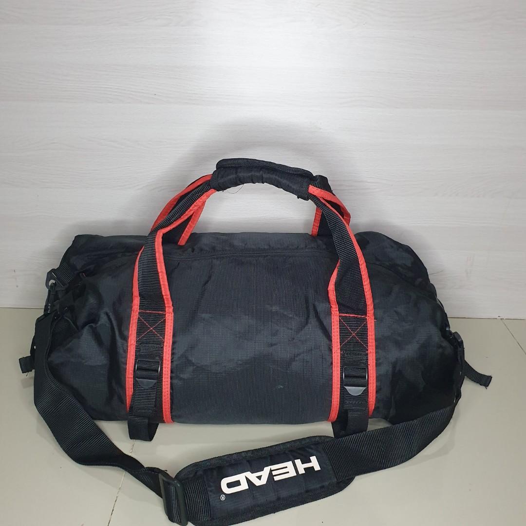 head leather sports bag