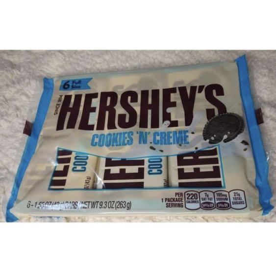 Hershey's Chocolate for Sale (Category: Chilled & Frozen Food) located in Makati City. Submitted by cathymars13 (Listing ID 1145410095, Image 1). Description: ❗HERSHEY'SCHOCOLATE❗ NET WT. 1.55OZ (43grams) BARS / 9.3OZ (263grams) P359 Mini Kisses 250 MESSAGE ME FOR ORDERS!!! BUY NOW!!!😉 .