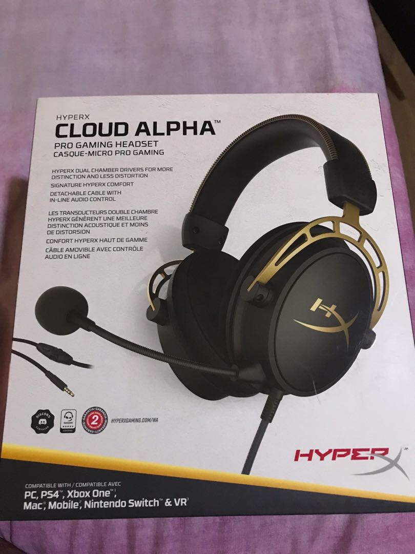 Vestiging Trekken Kan niet HyperX Cloud Alpha Gold Edition, Audio, Headphones & Headsets on Carousell