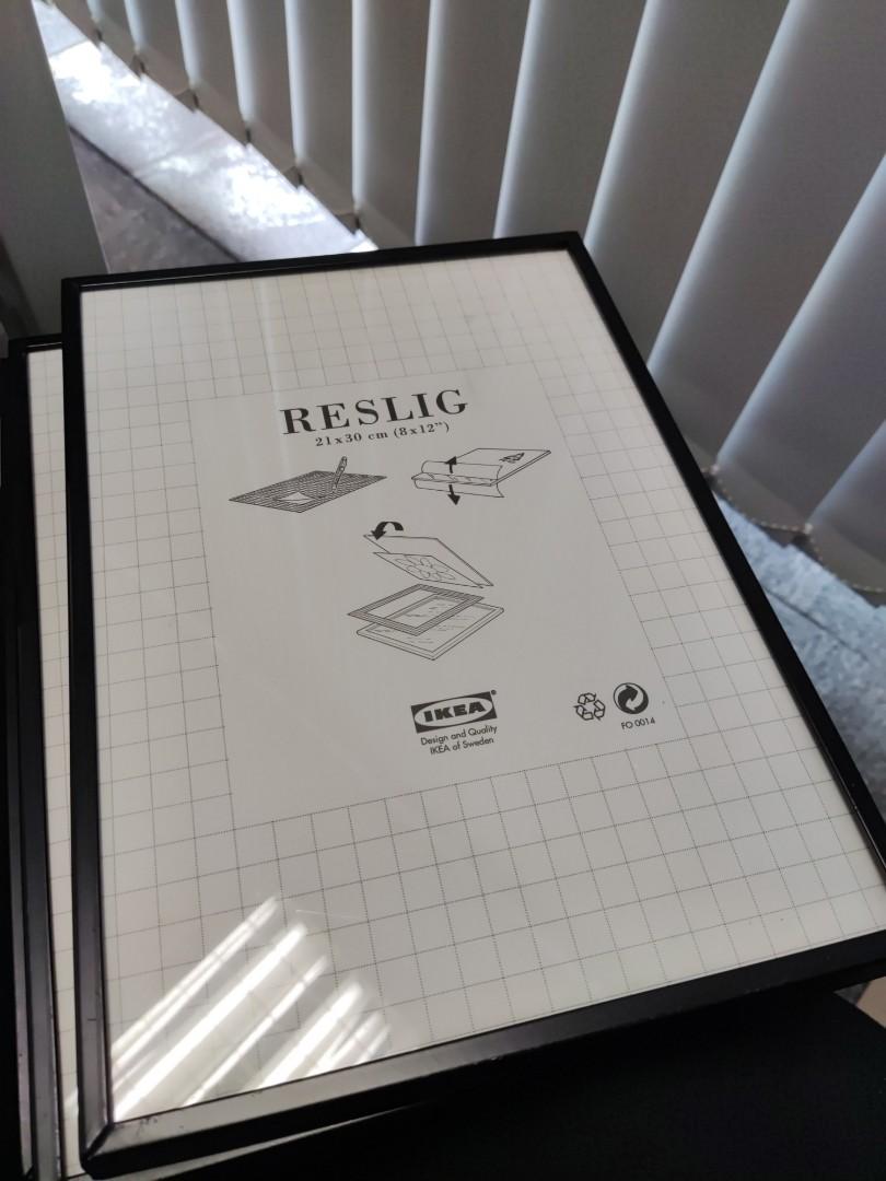 IKEA Reslig A4 size Certificate frame / picture frame, Furniture & Home