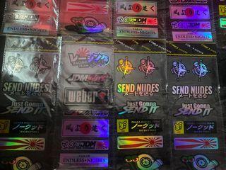 Instocks!! Motorcycle or car reflective sticker