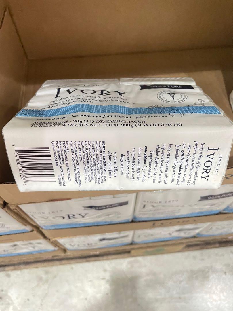 IVORY ORIGINAL 10PCS 113GR Imported (Category: Bath) located in Makati City. Submitted by cathymars13 (Listing ID 1145409818, Image 3). Description: Made with pure and purposeful ingredients Is perfect for your family. Great for hands, face and body Free of Sulfates, parabens, heavy perfumes and dyes If you buy 3 and up 429 only PM Now.