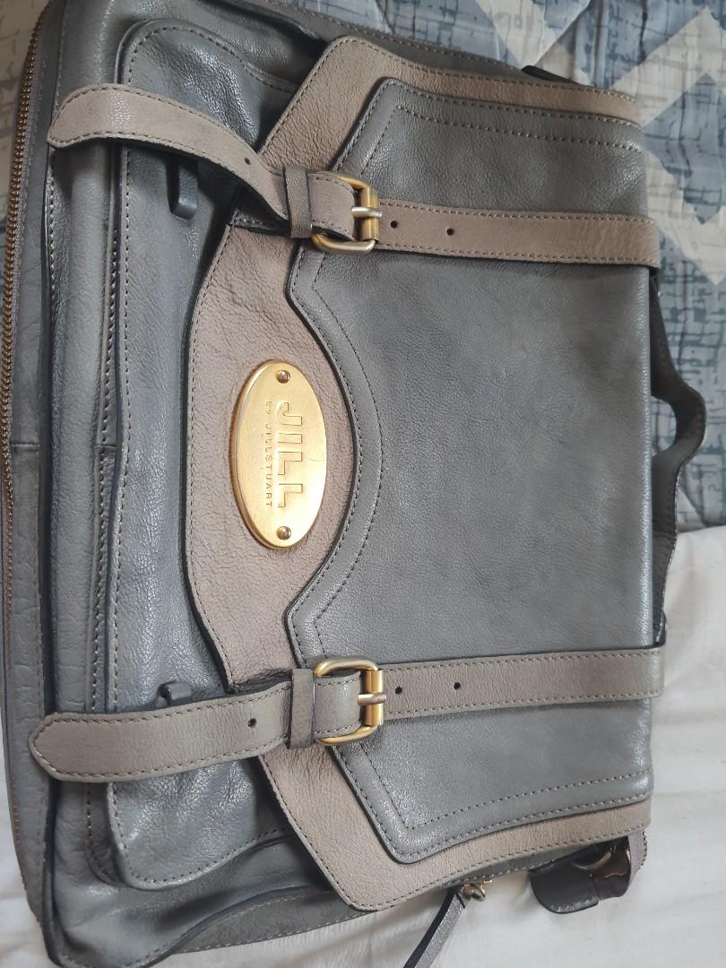 Jill Stuart 2 way sling Bag (Category: Luxury Bags & Wallets) located in Manila. Submitted by bag_collections (Listing ID 1145291219, Image 1). Description: selling my personal preloved Jill Stuart 2 way bag Color:Gray With minimal visible signs if usage(kindly refer to the pics) Can also be used as Laptop Bag.