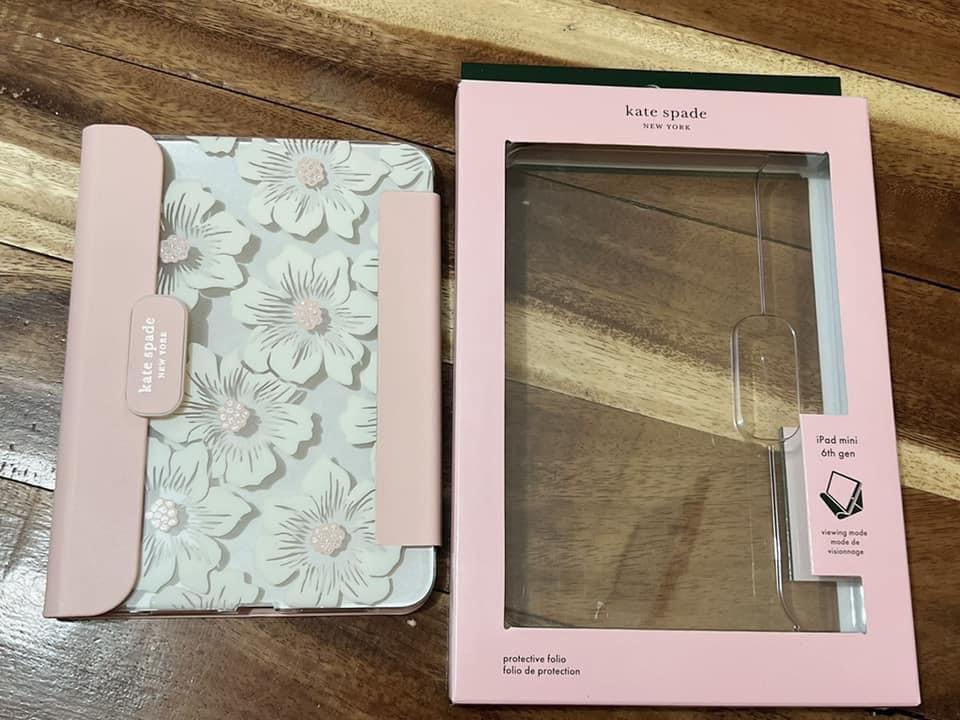Kate Spade Ipad mini 6 cover case, Mobile Phones & Gadgets, Mobile & Gadget  Accessories, Cases & Sleeves on Carousell