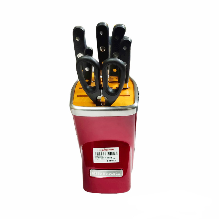KITCHENAID KNIFE SET 7PCS RED, Furniture & Home Living, Kitchenware