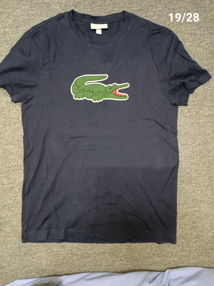 lacoste big logo, Men's Fashion, Clothes, Tops on Carousell