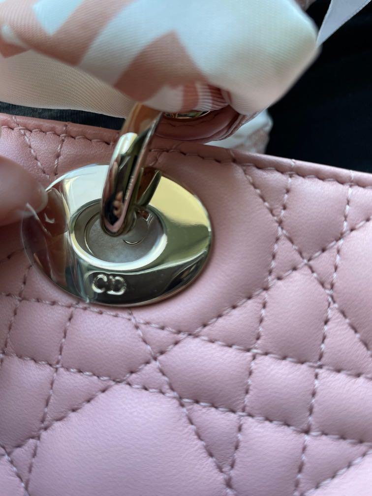 LADY DIOR MY ABCDIOR BAG Angel Pink Lambskin