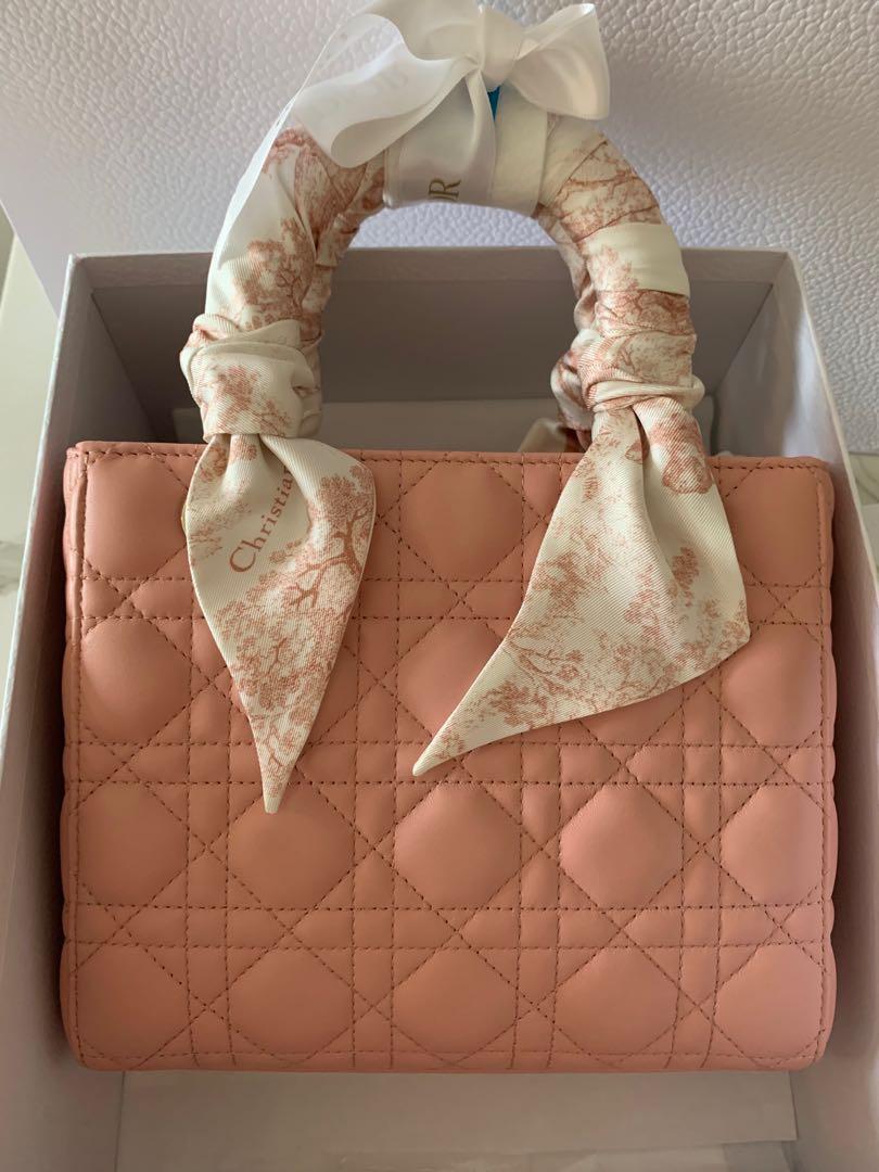 LADY DIOR MY ABCDIOR BAG Angel Pink Lambskin