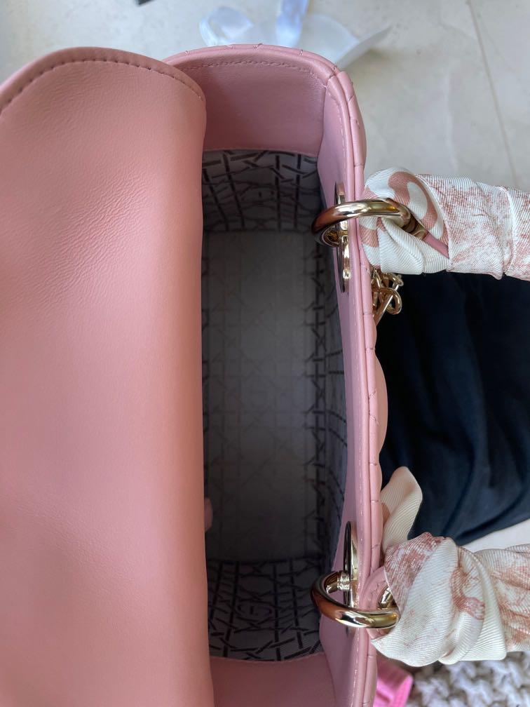 LADY DIOR MY ABCDIOR BAG Angel Pink Lambskin