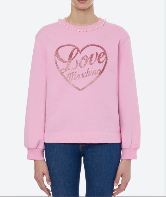 Love Moschino Pink Sweater Luxury Apparel on Carousell