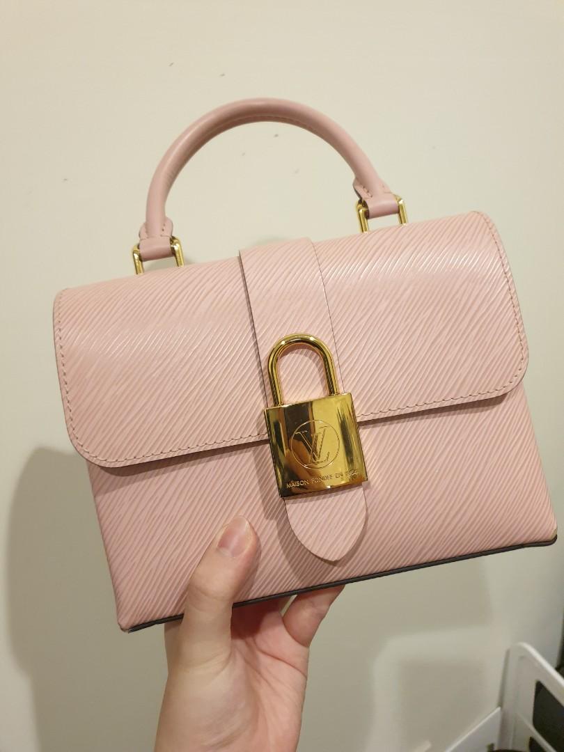 LOUIS VUITTON Locky BB Epi Leather Crossbody Bag Rose Poudré