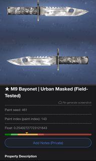 M9 Bayonet | Urban Masked (Field-Tested)