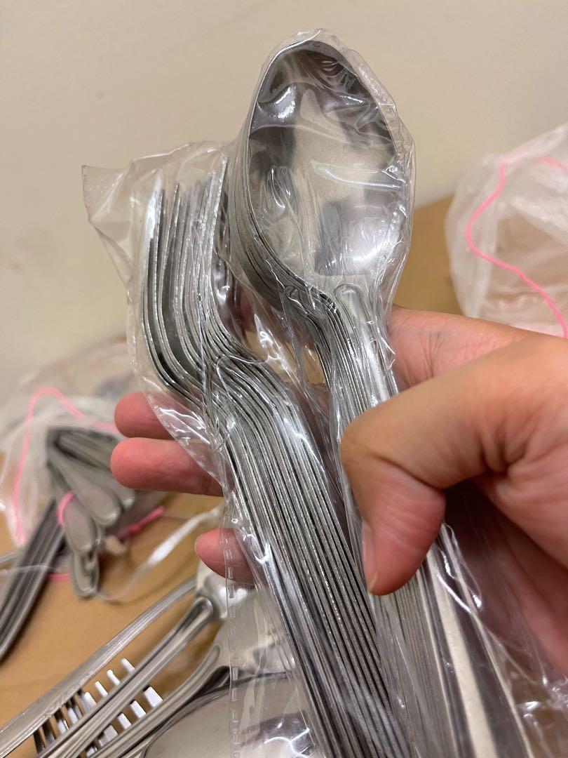 Melamine bowl, plate, fork & spoon and tray, Furniture & Home Living