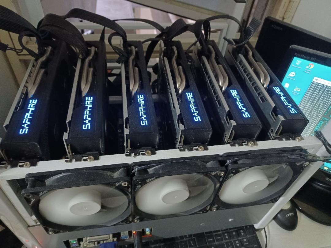 Mining crypto (Category: Computer Parts) located in Puchong. Submitted by wish_online (Listing ID 1145267811, Image 1). Description: Nice stable system 180mhs hast rate current running window but you can convert to Hiveos 2 power supply, 2.2kW means u can upgrade higher performance GPU.