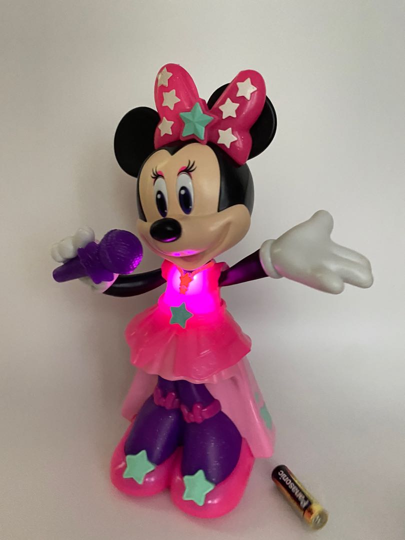 Minnie Mouse Singing and Spinning Light Up Doll Hobbies Toys