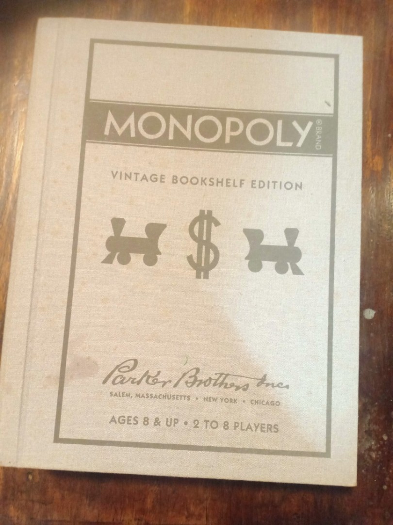 MONOPOLY vintage bookshelf edition, Hobbies & Toys, Toys & Games on