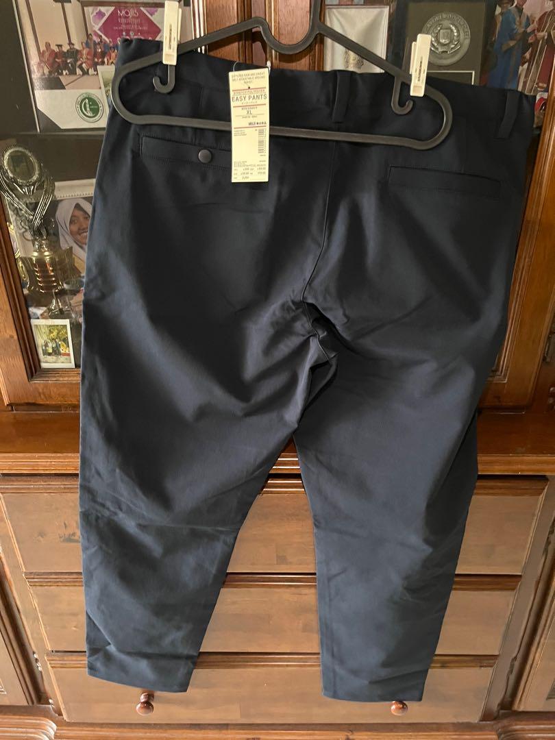 MUJI Easy Pants Stretch Polyester Men’s Navy XL
