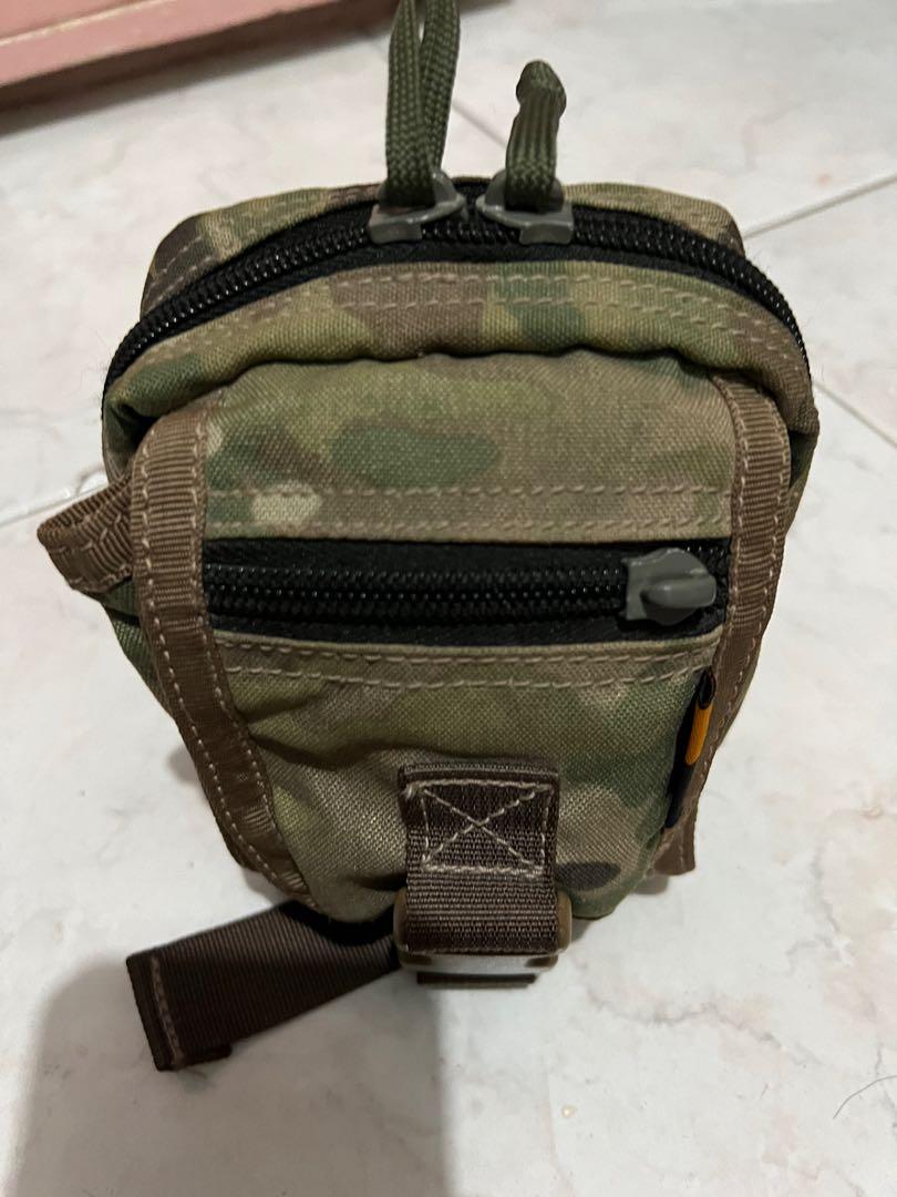 Multicam Camo Molle Pouch (Category: Other Sports Equipment and Supplies) located in Taguig. Submitted by adonisblanco (Listing ID 1145244534, Image 2). Description: RFS : de - cluttering original cordura fabric and premium webbings never used it, only stored at the cabinet 2pcs at hand - Php 600 if 1pc - Php 400.