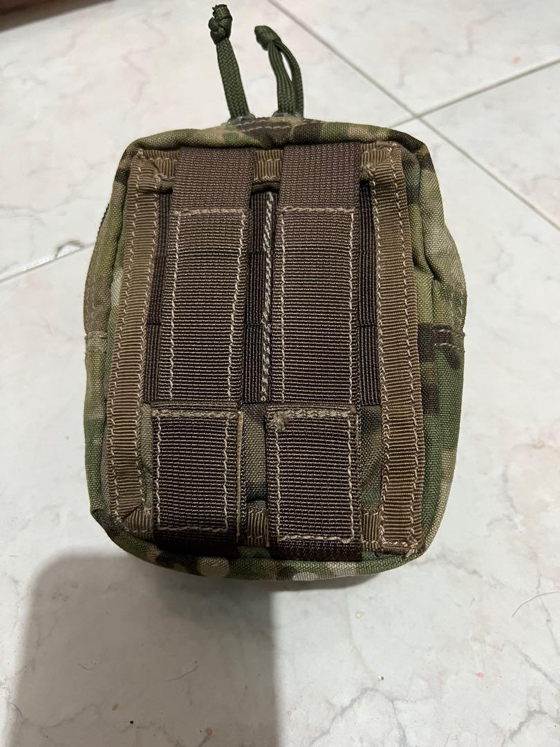 Multicam Camo Molle Pouch (Category: Other Sports Equipment and Supplies) located in Taguig. Submitted by adonisblanco (Listing ID 1145244534, Image 3). Description: RFS : de - cluttering original cordura fabric and premium webbings never used it, only stored at the cabinet 2pcs at hand - Php 600 if 1pc - Php 400.