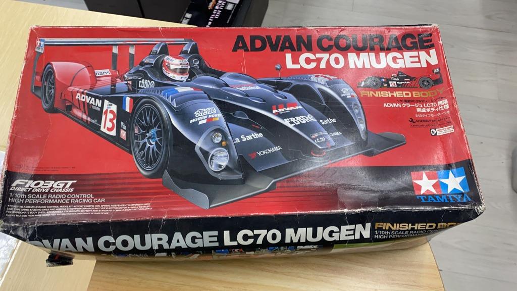 全新盒殘雙星TAMIYA 1/10 TAMIYA F103GT LC70 MUGEN FINISHED BODY 