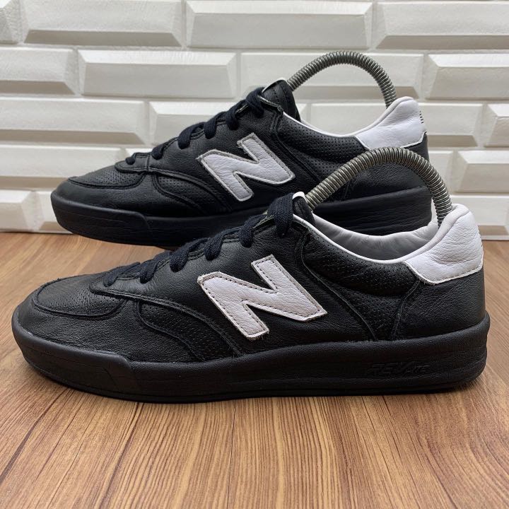 New balance 300 deals leather black