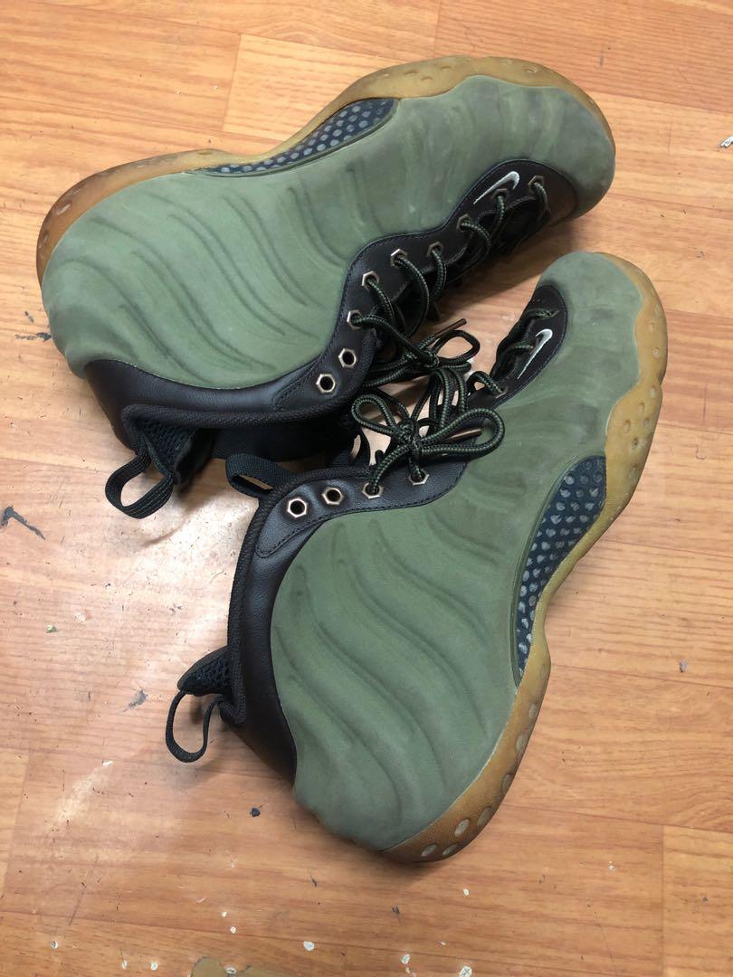 Nike Air Foamposite One PRM Olive 9.5 US Men s Fashion Footwear Sneakers on Carousell