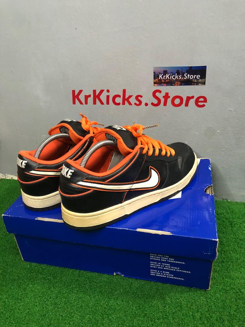 Dunk sb low black orange blaze top