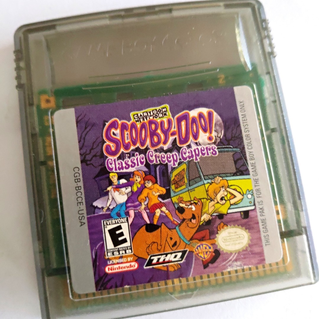 ORIGINAL SCOOBY-DOO: CLASSIC CREEP CAPERS NINTENDO GAMEBOY COLOR GBC ...