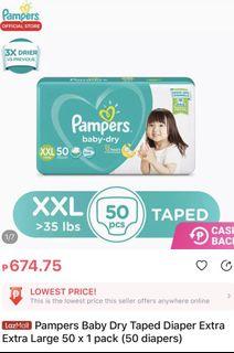 Pampers 50pcs
