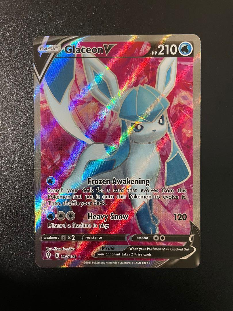 glaceon v pokemon card value & Vstar - Black Star Promo Set - 2 Jamaica 174/203 / Ultra Rare Card Type / HP / Stage Carta Pokmon Glaceon V Full