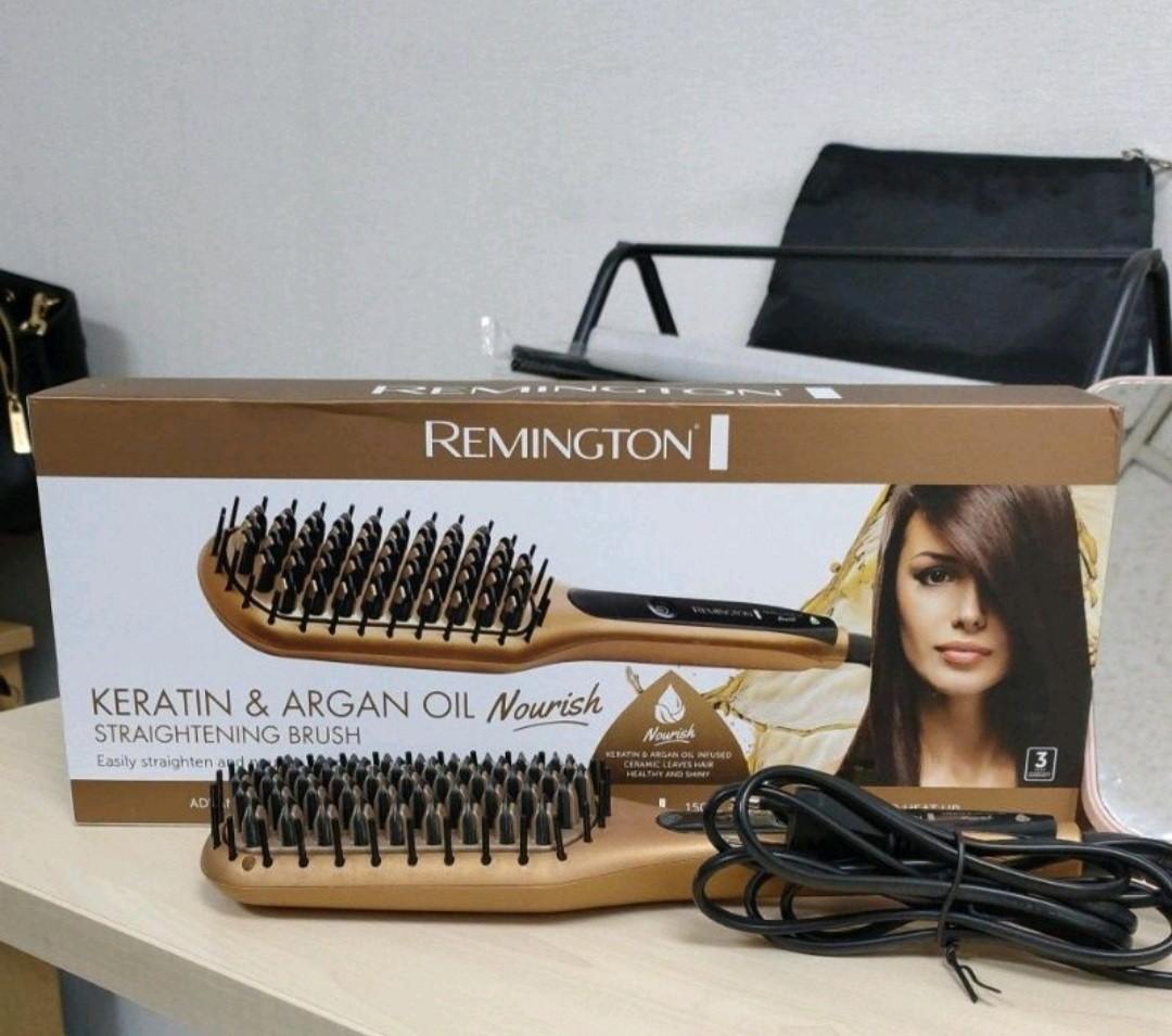 Keratin & argan deals oil nourish straightening brush