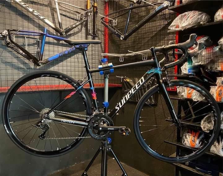 Sunpeed R&b Silver RB! SUNPEED TRITON STI CASSETTE TYPE, Sports Equipment, Bicycles ...