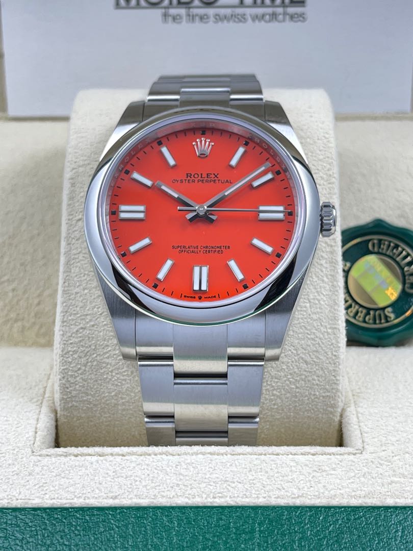 全新】【Brand New】2022 ROLEX Oyster Perpetual 41系列勞力士124300 Red, 名牌, 手錶-  Carousell