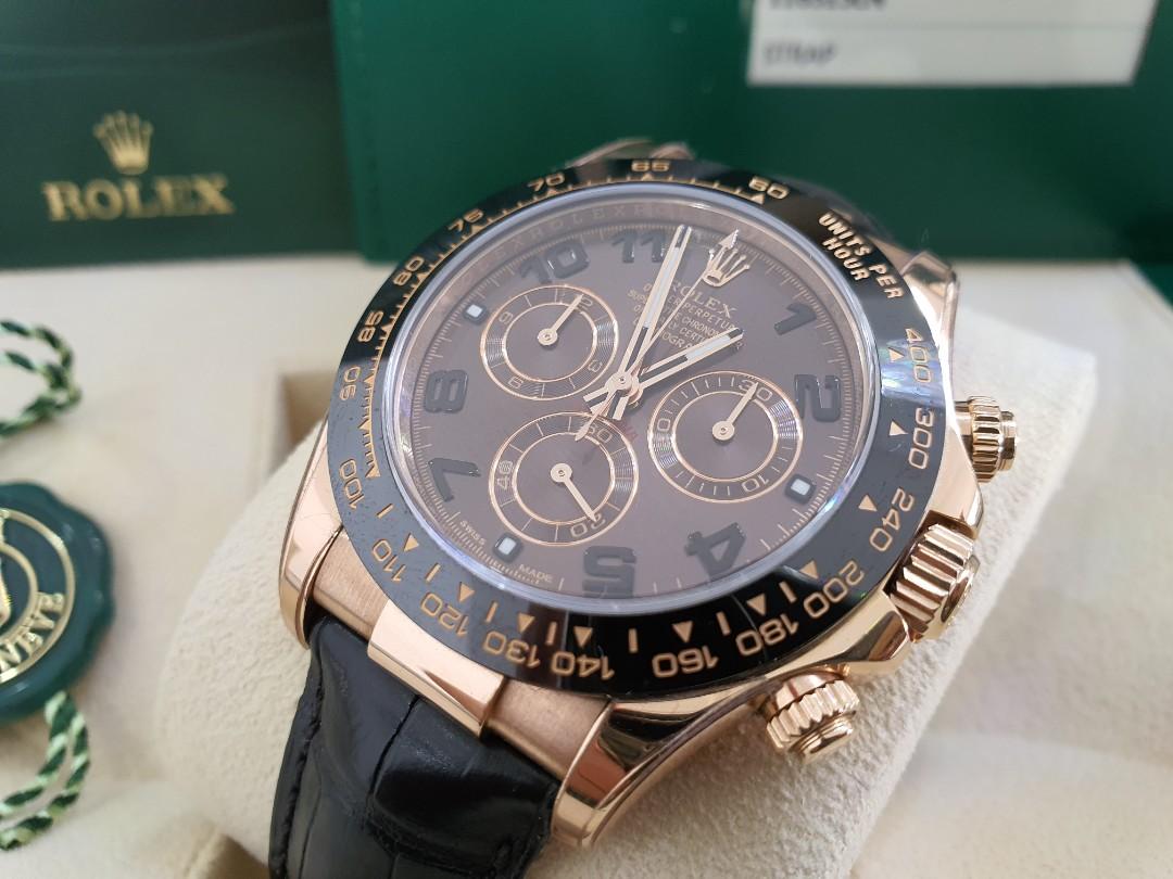 Rolex Daytona 116515LN Everose Gold Chocolate Arabic Dial 40mm