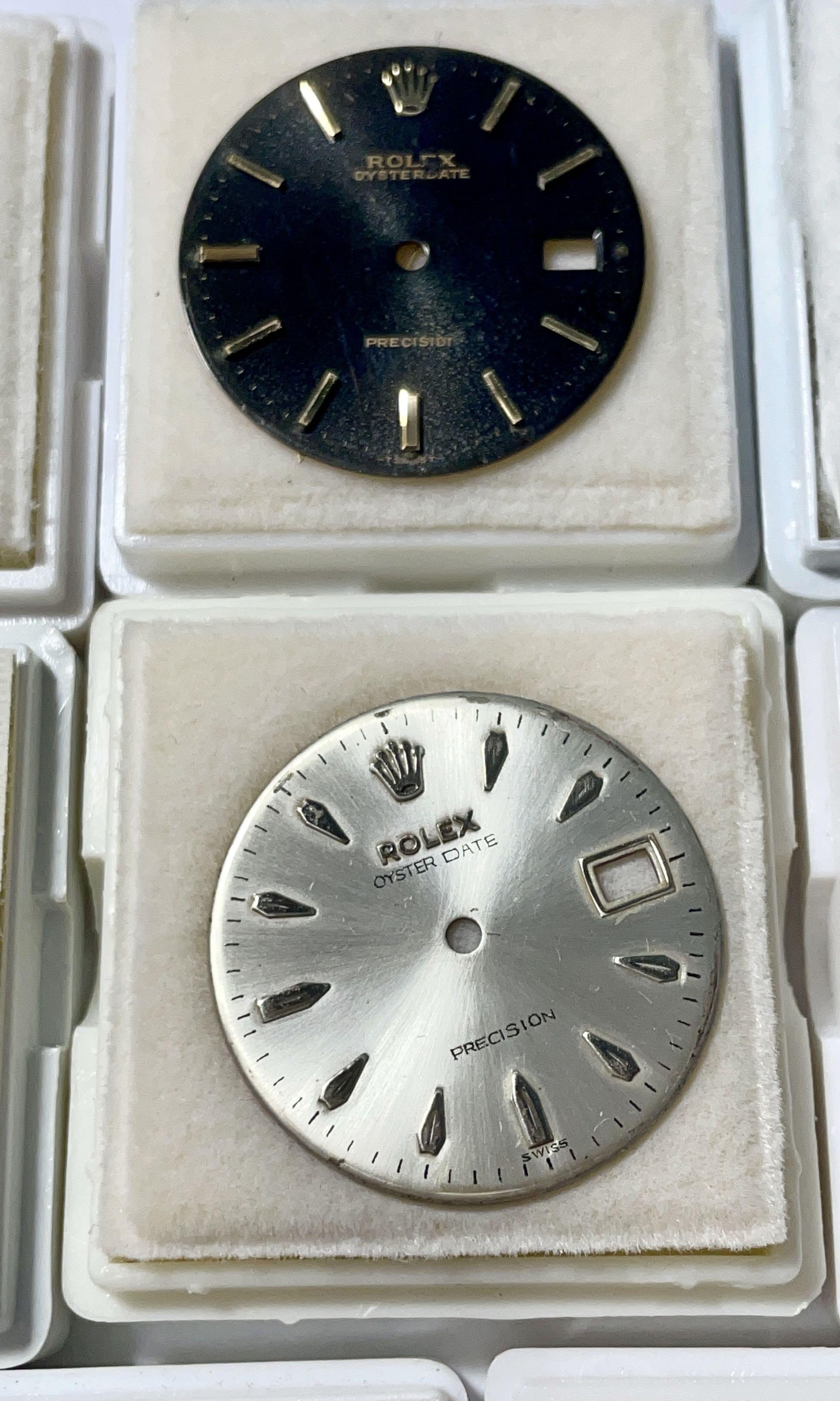 Rolex Dials 16014 16234 6694 6466 6494 16013 gold hands lume silver reconditioned checkered datejust oyster perpetual arrowhead markers black watch watches authentic luxury original vintage antique Lu...