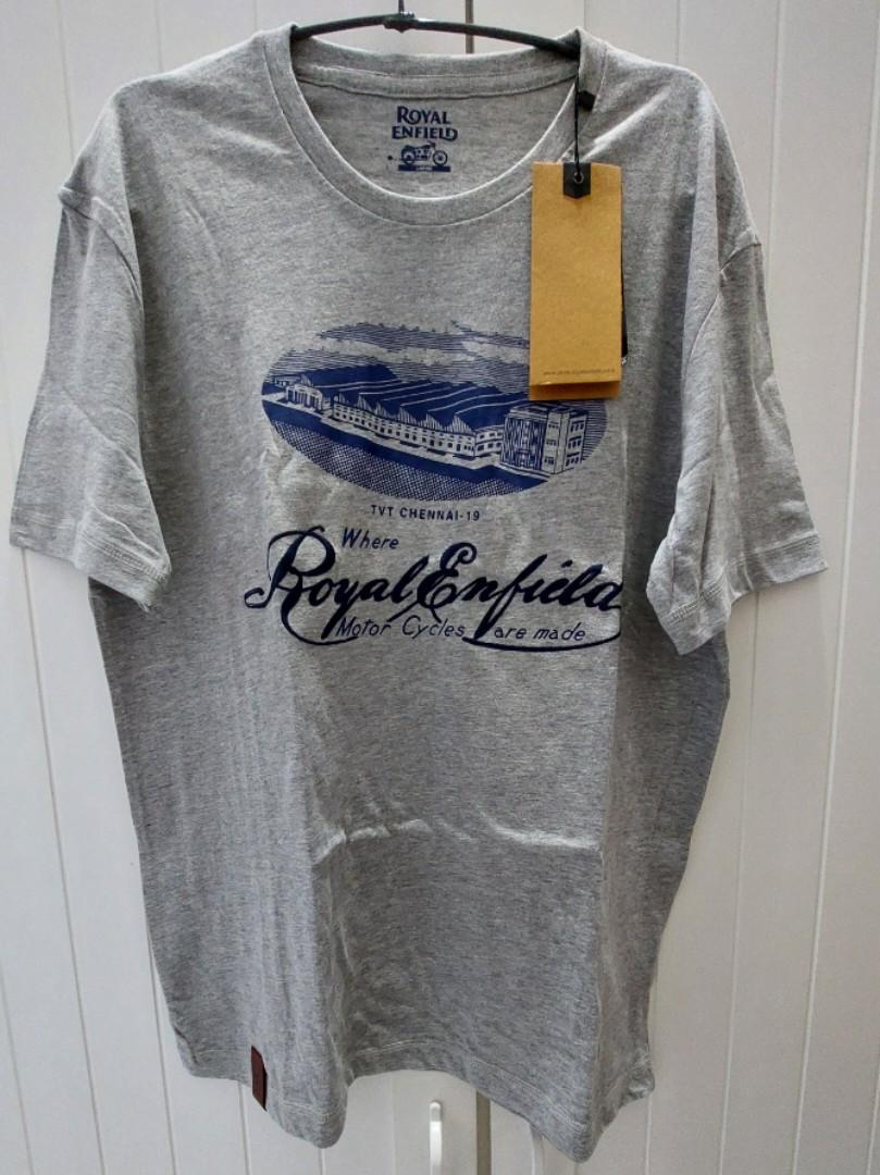 Royal enfield t-shirt, Fesyen Pria 
