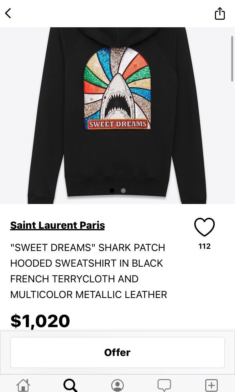Saint laurent discount sweet dreams hoodie