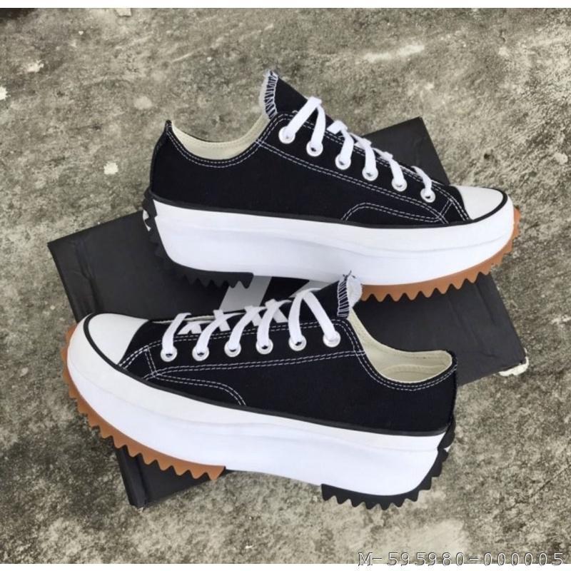 SEPATU SNEAKERS WANITA CONVERSE RUNSTAR VFRE 058 Warna Black white White Black low White low Fuull